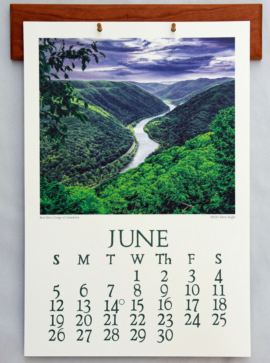 Calendar Hanger Cherry Wolf Creek Printery