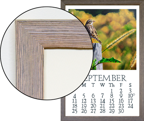 Barnwood Frame with Calendar