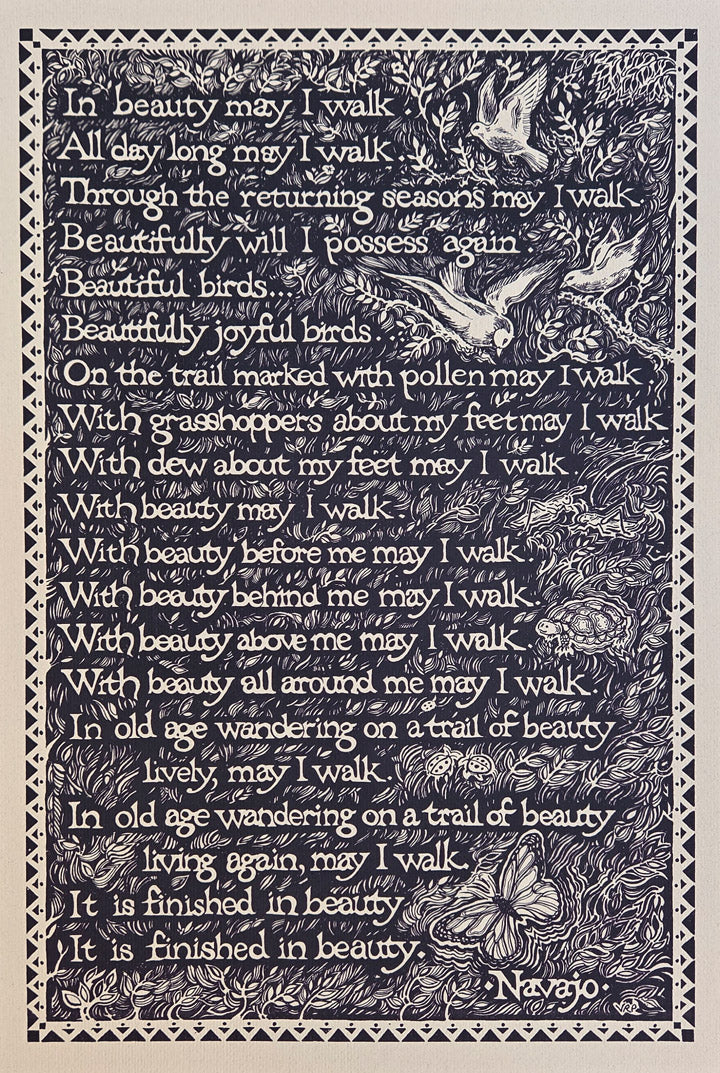 Navajo Prayer Vintage Print