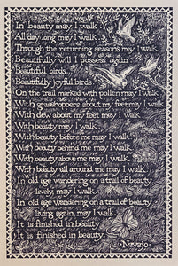 Navajo Prayer Vintage Print