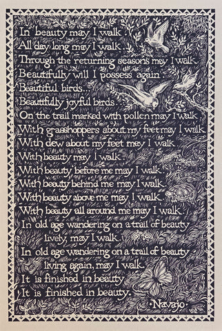 Navajo Prayer Vintage Print
