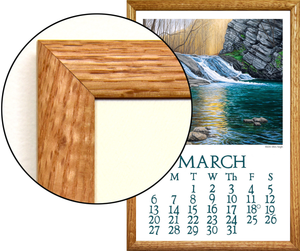 Oak Frame with Calendar