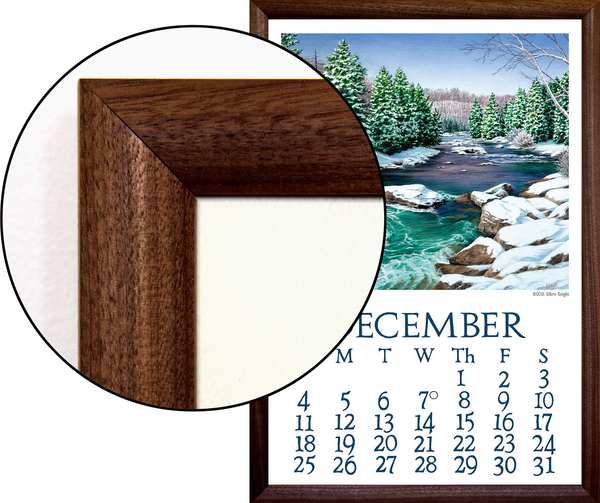 Walnut Frame with Calendar