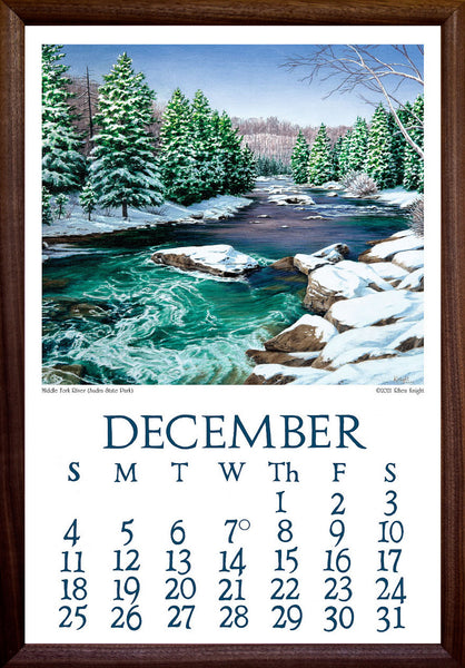 Walnut Frame with Calendar